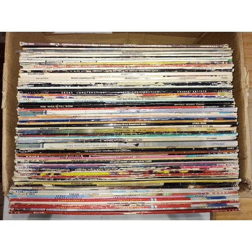 106 - A box of over 60 soul & funk lps to include Funkadelic, Brass Construction, Barry White, Donna Summe... 