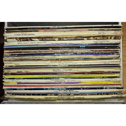 108 - An aluminium case of 1960s/1970s soul and motown vinyl LP records.