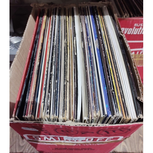 118 - A box of soul & disco vinyl LPs.