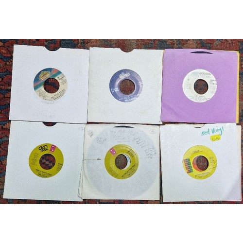 117 - An aluminium case of 1960s/1970s soul 45s on US labels.