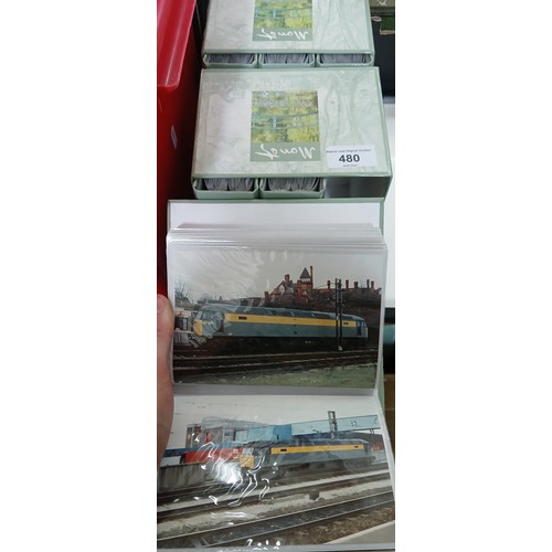 480 - Six albums of train photography.