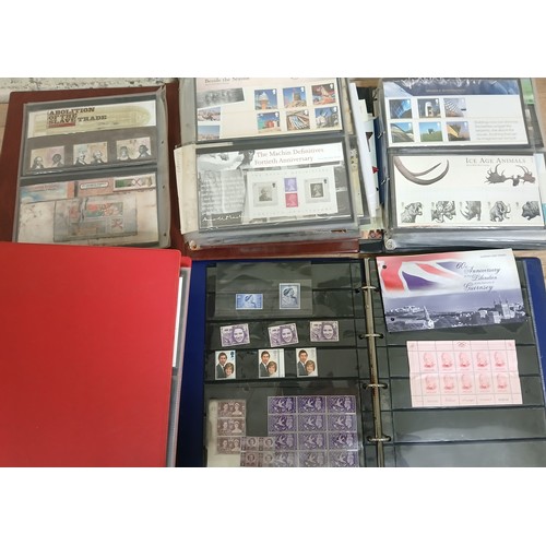 470 - Six albums of covers and stamps comprising an album containing approximately 50 Royal Mail Mint Stam... 