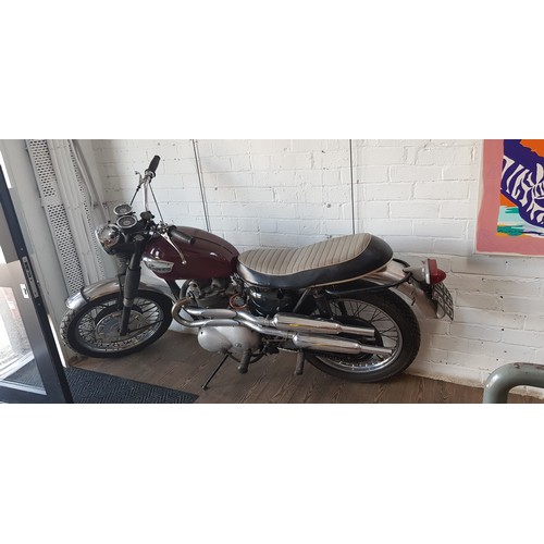 1 - A 1967 Triumph Trophy 500cc motorcycle, registration BVG 696E ONLY 8% BUYER'S PREMIUM + VAT, NORMAL ... 