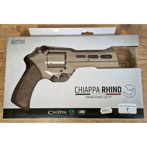 7 - A Chiappa Rhino 50DS .357 magnum .177 calibre Co2 air gun (Revolver), serial no.20D71534, 25cm long,... 