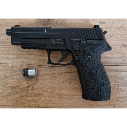 10 - A Sig Sauer P226 .177 calibre Co2 air pistol, serial no.15J04384, 20cm long. (BUYER MUST BE 18 YEARS... 