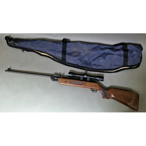 24 - A Chinese Westlake .177 calibre air rifle, 109cm long, serial no.110004614 with Hawk sight & soft ba... 