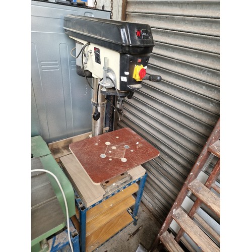 2 - Axminster white pillar drill model no 100084