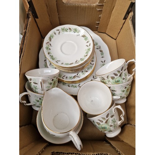 104 - A 21 piece Colclough tea set