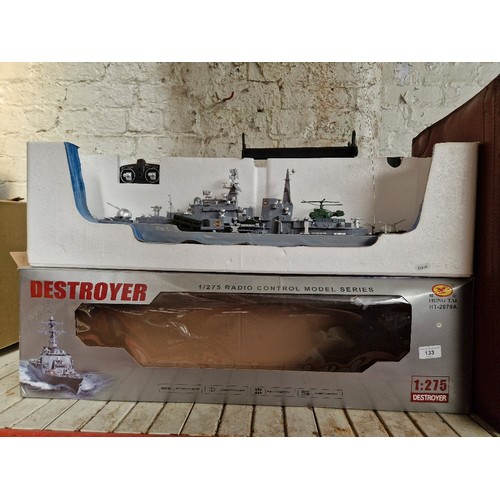 133 - A boxed remote controlled Destroyer