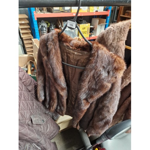 169 - A ladies mink jacket