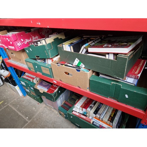 237 - 2 shelves containing 15 boxes of books