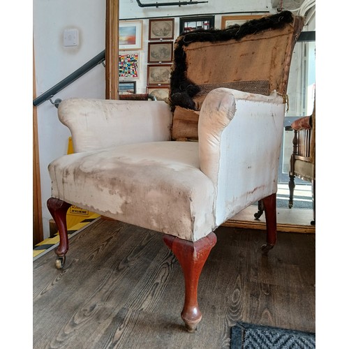 1021 - A Gillows armchair, in need of re-upholstering.