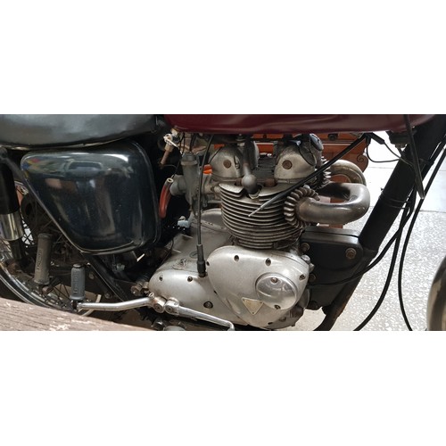 1 - A 1967 Triumph Trophy 500cc motorcycle, registration BVG 696E ONLY 8% BUYER'S PREMIUM + VAT, NORMAL ... 