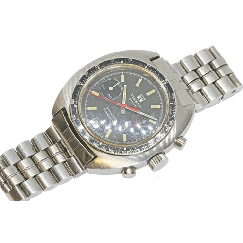 96 - A Tissot Seastar Navigator stainless steel chronograph wristwatch, ref. 40522, cal. 2070, case width... 