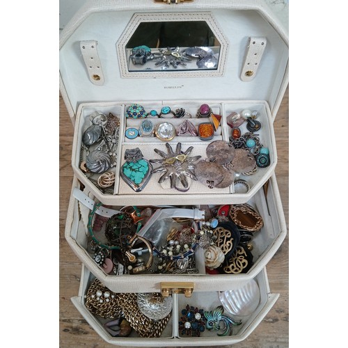 167 - A box of assorted jewellery including 925, Swarovski etc.