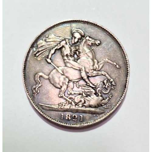 273 - A George IV silver crown, 1821.