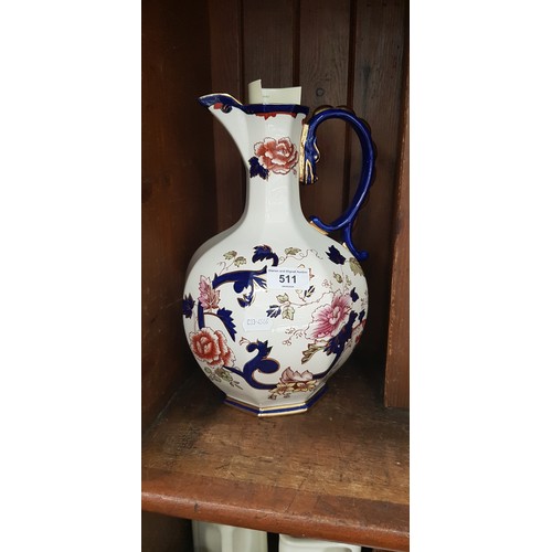 511 - Mason’s blue Mandalay - a very unusual large Dragon Jug.  Number 22 of a limited edition of 250 it s... 