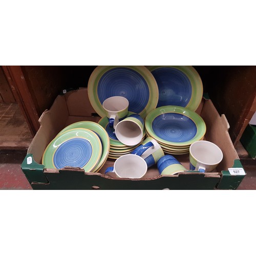 527 - Box of Trade Winds pottery