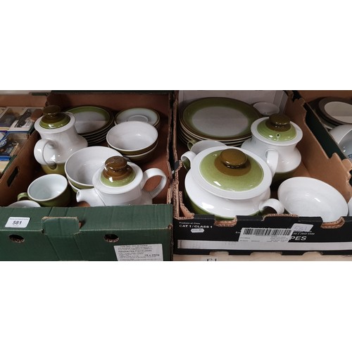 581 - A quantity of Denby Rochester tea and dinner ware. Approx 30 pieces