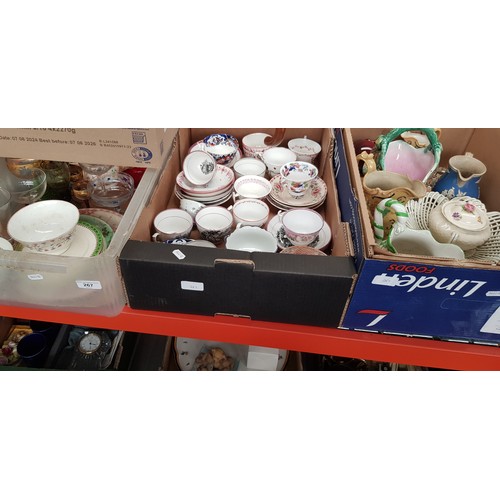 267 - Four boxes of ceramics, glass, collectables etc,