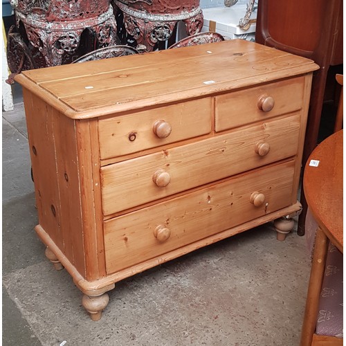 1008 - A Victorian pine chest of drawers.