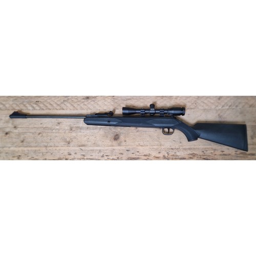 25A - A Hammerli black force 800 .22 calibre air rifle, 114cm long, serial no. AC 018091 with BSA sight. (... 