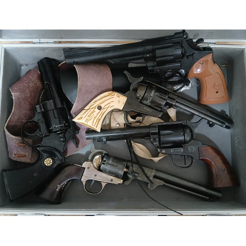 43 - A case of assorted non-working replica pistols.