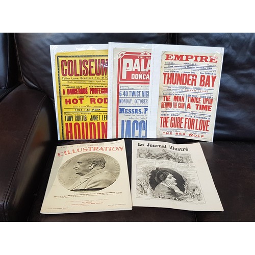 297 - A mixed lot of ephemera including movie theatre posters, 1920s-1950s.