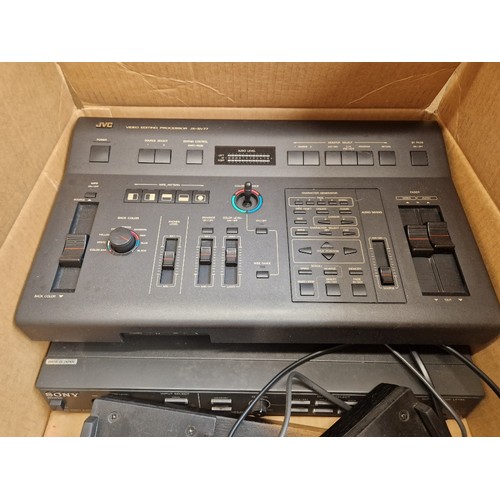 136 - A very large quantity of electronic equipment and accesories over 6 shelves. Includes sound mixing u... 