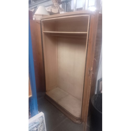 1003 - A 1930s Art Deco walnut wardrobe.