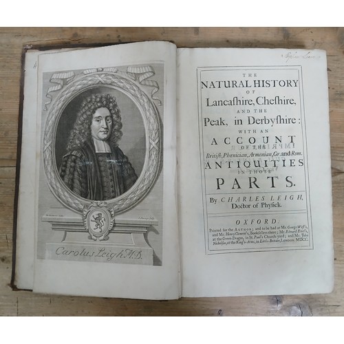 180 - Charles Leigh, The Natural History of LAncashire, Cheshire and the Peak, in Derbyshire with an Accou... 