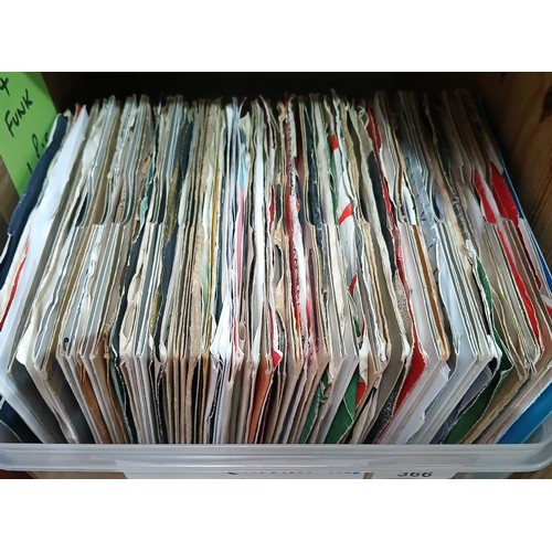 366 - A box of approximately 100 pop and rock 45s, UK labels, circa 1960s/70s, some demos.