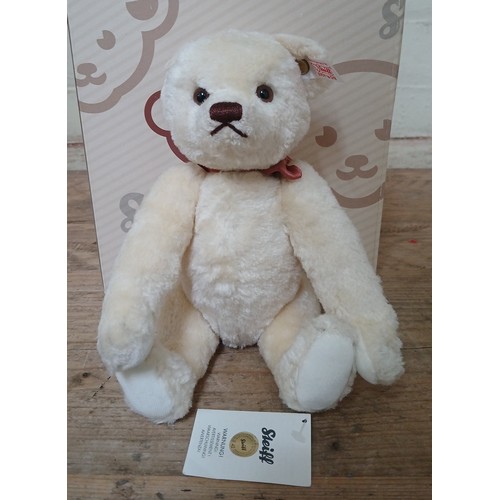 376 - A Steiff limited edition silk bear, 'Bertie', no. 529/2010, with original box and certificate.