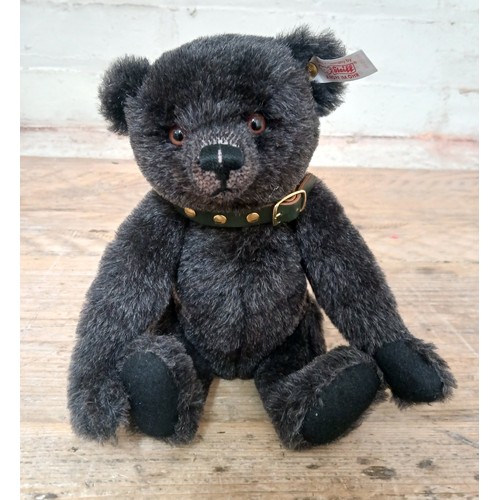 384 - A Steiff limited edition bear, 'Jack- The Rare Black Alpaca Bear', no.874.