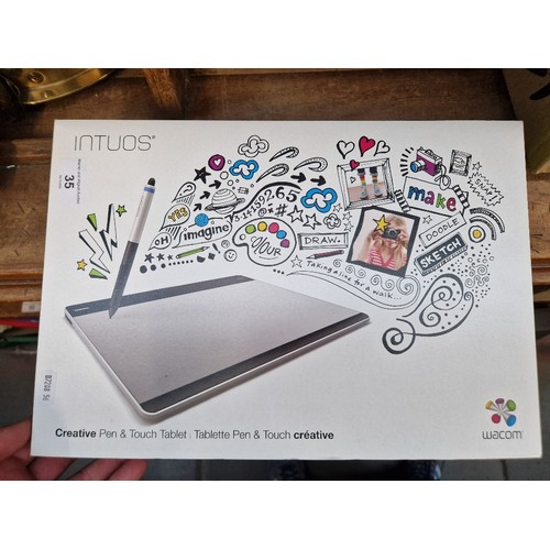 35 - A Wacom Intuos Creative pen and touch tablet.