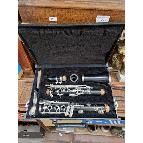 32 - A Vito 'Reso-tone' American clarinet in hard case.