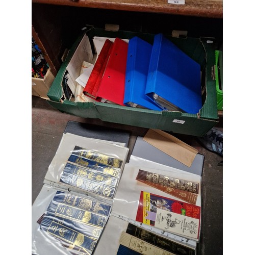 67 - A box of mainly assorted collectable bookmarks & some postcards etc.