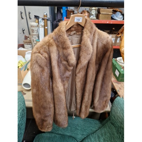 110 - A faux fur jacket