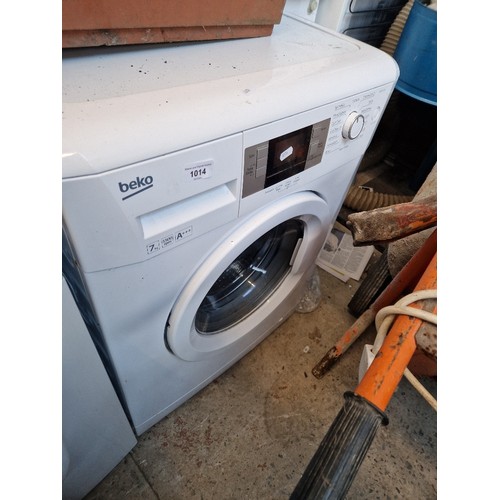 1014 - A Beko WMV 71543W 1500 spin washing machine