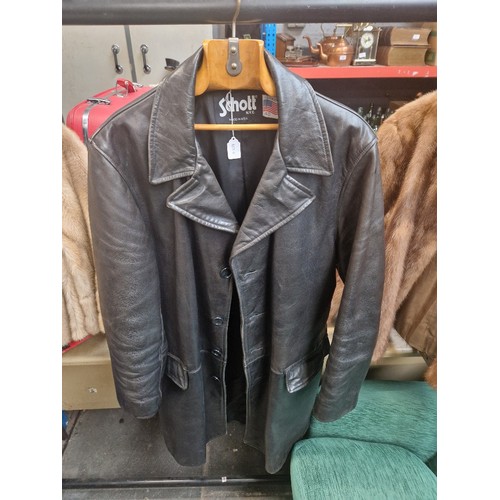 110A - An American Schott leather coat.