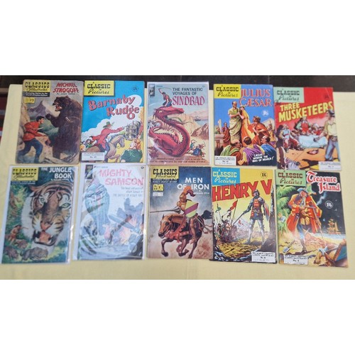 102 - A collection of comics including Mighty Samson Gold Key comics (USA), 1967 Sea Beast, 1968 Queen Ter... 