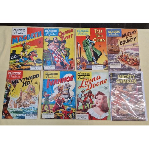 102 - A collection of comics including Mighty Samson Gold Key comics (USA), 1967 Sea Beast, 1968 Queen Ter... 