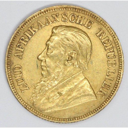 529 - South African Republic (1874-1902), A gold coin, 1 Pond, 1894.