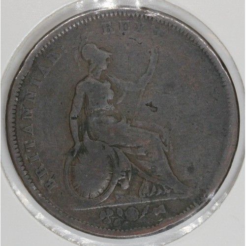 540 - A George IV 1827 penny.