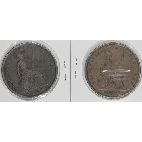 541 - Two William IIII pennies comprising of a 1831 & 1834.