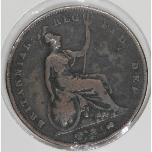 546 - A Victoria 1845 penny.