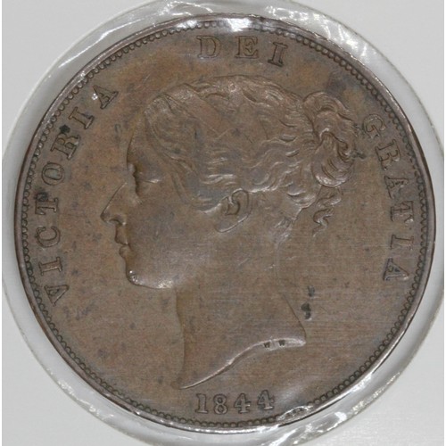 545 - A Victoria 1844 penny.