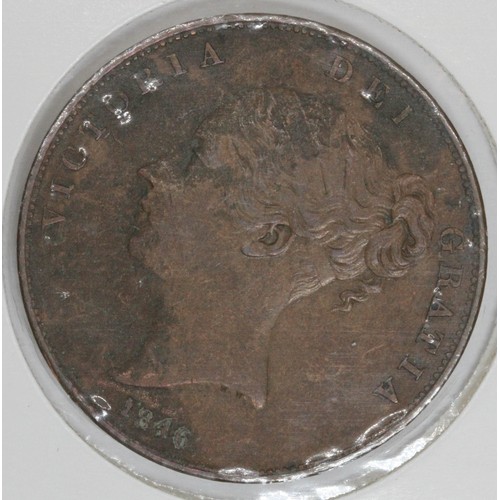 547 - A Victoria 1846 penny.