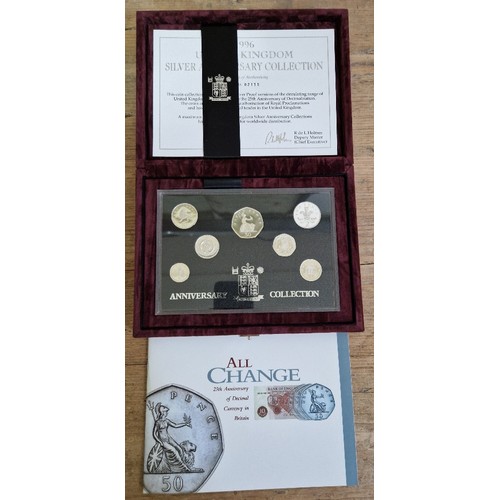 564 - A Royal Mint 1996 All Change silver proof coin set.