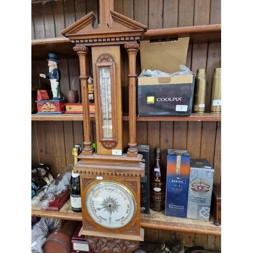 8 - A mahogany cased barometer